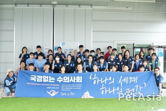 국경없는수의사회, 폭우속에서도 빛난 따뜻한 손길! 유기견의 내일을 열다